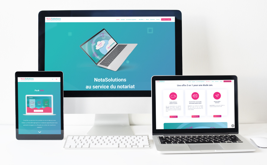 Charte graphique UX design logiciels NotaSolutions