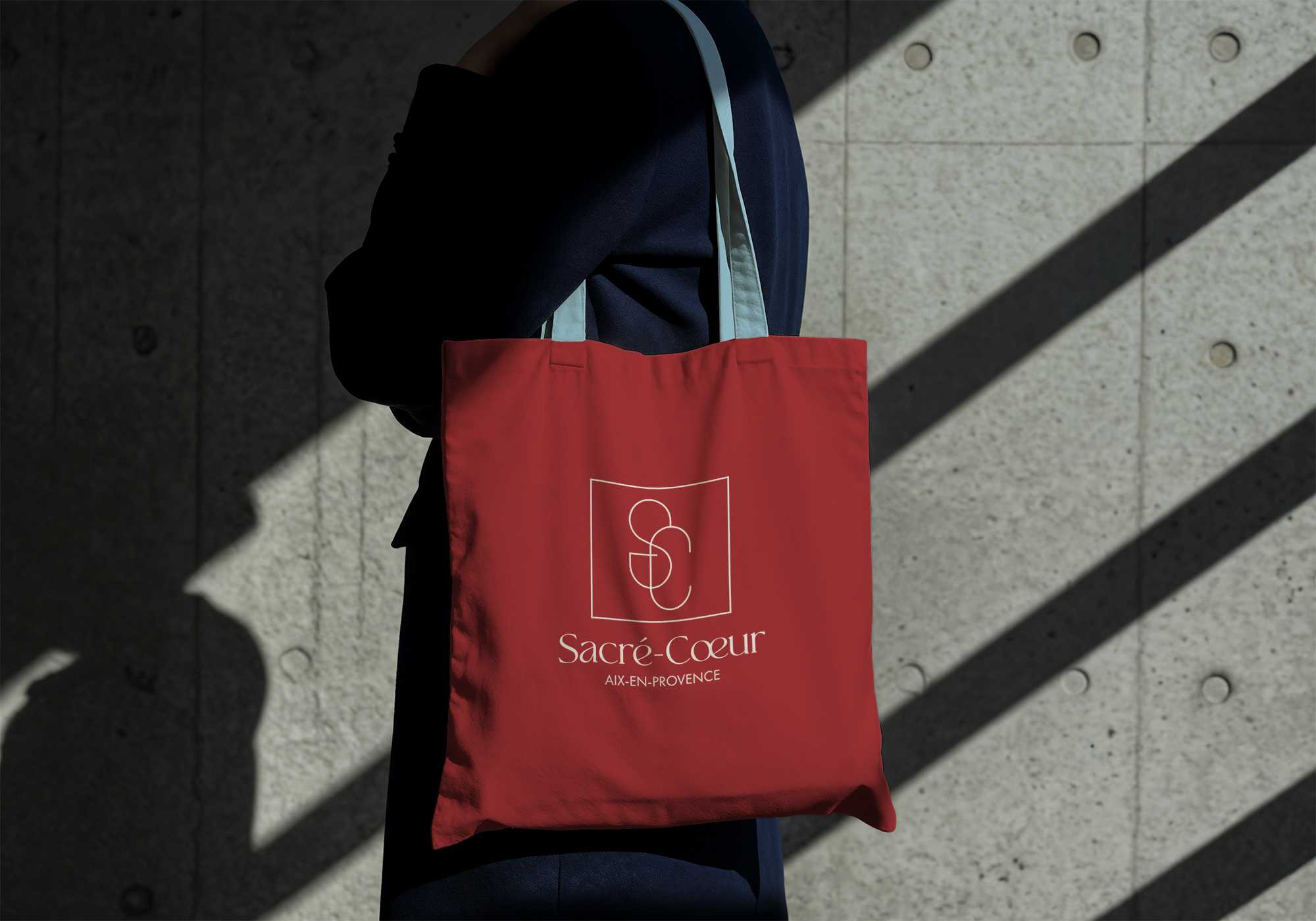 Tote Bag Identité visuelle logo Sacré Coeur